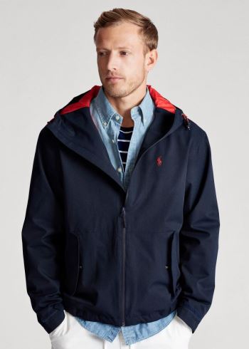 Ralph Lauren Vody-Repellent Jacket Tmavě Blankyt | NUmrhKFE