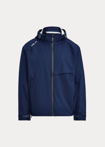 Ralph Lauren Vody-Repellent S Kapucí Jacket Tmavě Blankyt | H5Hfp8sH