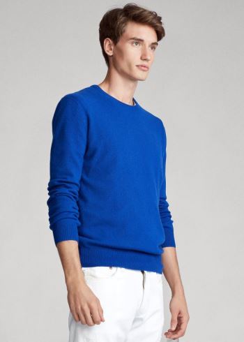 Ralph Lauren Washable Cashmere Svetrové Tmavě Královská Modrá Blankyt | 5KV3VIDQ