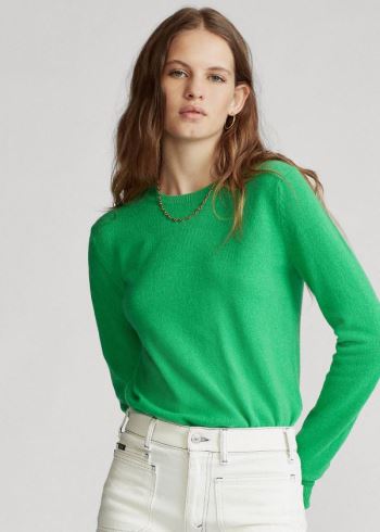 Ralph Lauren Washable Cashmere Svetrové Zelene | 84hv8uw2