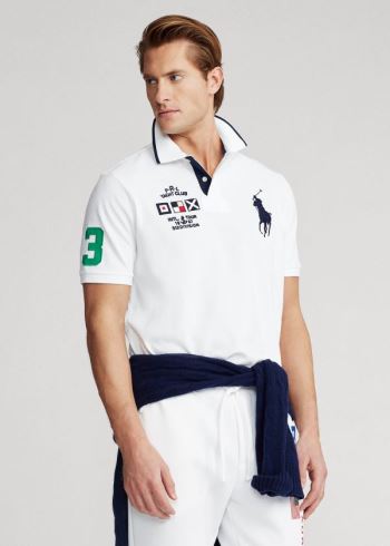 Ralph Lauren Yacht Club Mesh Polo Shirt - All Fits Bílé | HviJh5os