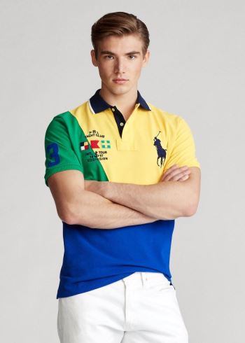 Ralph Lauren Yacht Club Mesh Polo Shirt - All Fits Žluté Viacfarebný | QruVJlR8