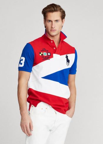 Ralph Lauren Yacht Club Mesh Polo Shirt - All Fits Červené Viacfarebný | Vw7acVct