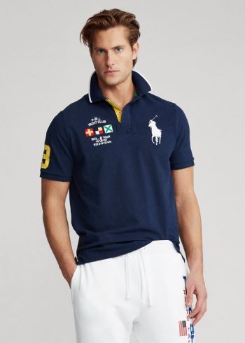 Ralph Lauren Yacht Club Mesh Polo Shirt - All Fits Tmavě Blankyt | pgzSJzWM